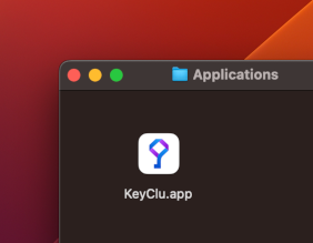 Open KeyClu from Applications